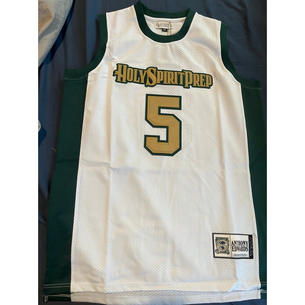 Anthony Edwards Holy Spirit Prep Jersey #5 (Authentic Classics) XL – New w/ Tags